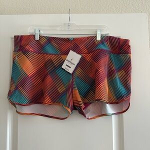 Smartwool Women's Vibrant Striped Athletic Shorts